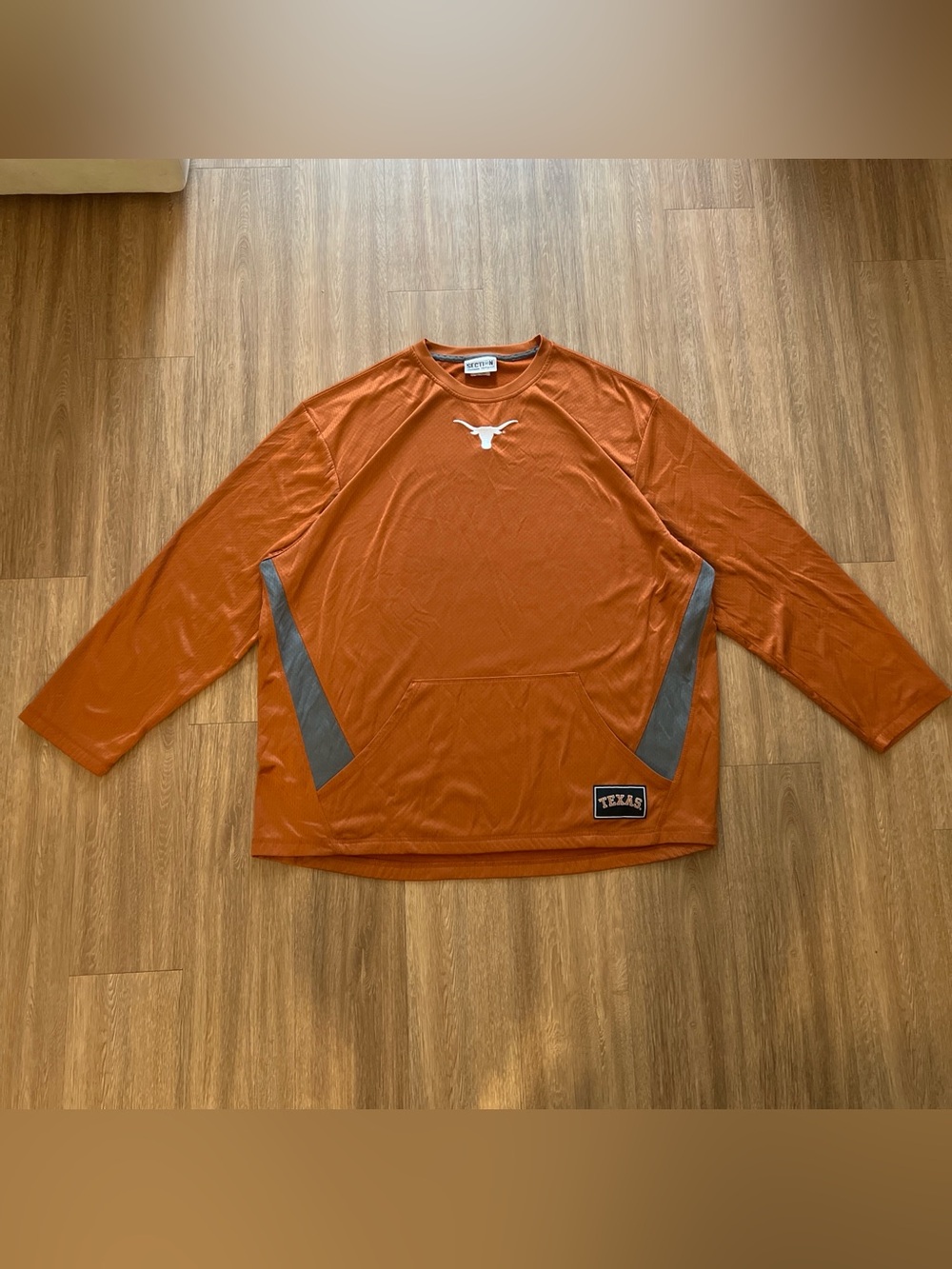 Majestic Texas Longhorns Orange Performance Long-Sleeve Pullover